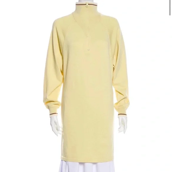 Isabel Marant | Dresses | Isabel Marant Etoile Yellow Mock Neck Knit Dress  | Poshmark